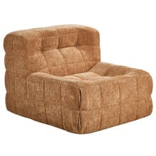 Zephyr Chenille Compressed Armless Lounge Chair